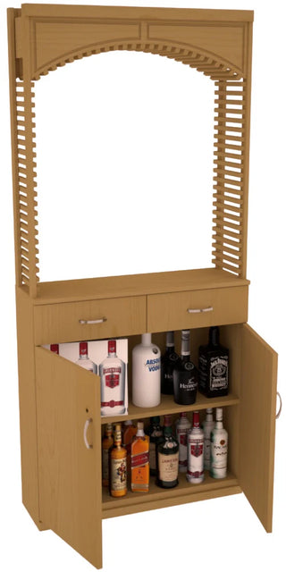 Element Collection - Liquor 35" Cellar Arch / Base Cabinet / Solid Top Combo