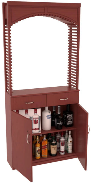 Element Collection - Liquor 35" Cellar Arch / Base Cabinet / Solid Top Combo