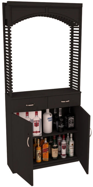 Element Collection - Liquor 35" Cellar Arch / Base Cabinet / Solid Top Combo