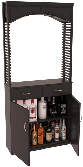 Element Collection - Liquor 35" Cellar Arch / Base Cabinet / Solid Top Combo