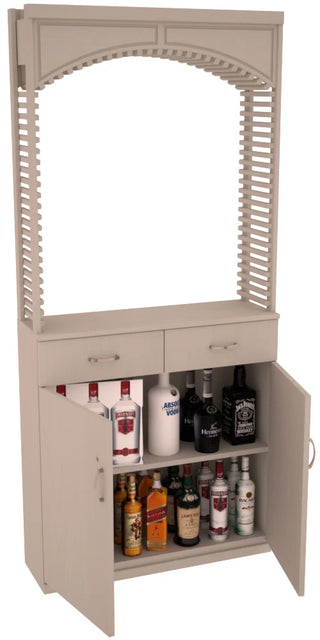 Element Collection - Liquor 35" Cellar Arch / Base Cabinet / Solid Top Combo