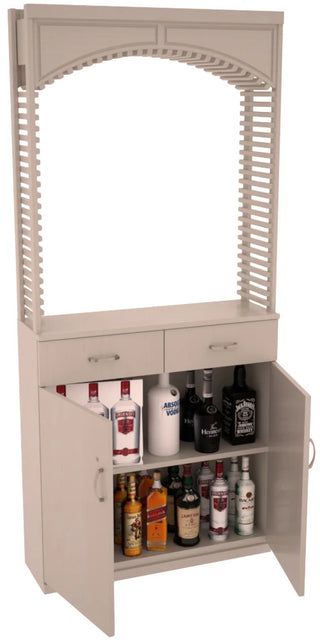 Element Collection - Liquor 35" Cellar Arch / Base Cabinet / Solid Top Combo