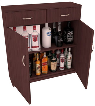 Elementcollection 35Ft Liquor Base Cabinet Walnut Stained