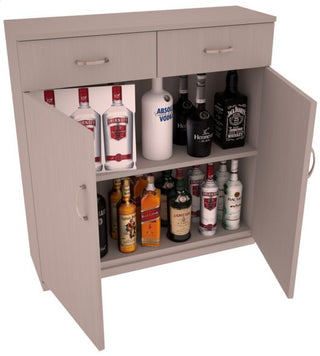Elementcollection 35Ft Liquor Base Cabinet Greywash Stained