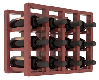 Elementcollection 4 Column Standard Wood Wine Rack Extender Cherry Stained