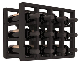 Elementcollection 4 Column Standard Wood Wine Rack Extender Black Stained