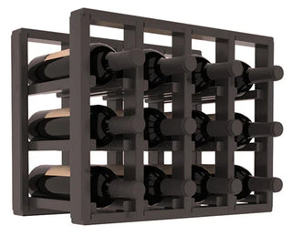 Elementcollection 4 Column Standard Wood Wine Rack Extender Black Stained