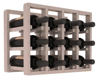 Elementcollection 4 Column Standard Wood Wine Rack Extender Greywash Stained