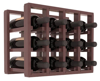 Elementcollection 4 Column Standard Wood Wine Rack Extender Walnut Stained