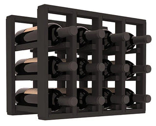 Elementcollection 4 Column Standard Wood Wine Rack Extender Black Stained