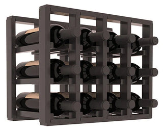 Elementcollection 4 Column Standard Wood Wine Rack Extender Black Stained