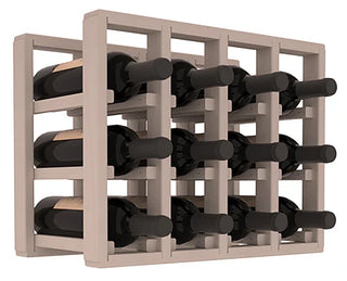 Elementcollection 4 Column Standard Wood Wine Rack Extender Greywash Stained