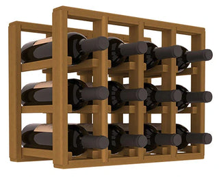 Elementcollection 4 Column Standard Wood Wine Rack Extender Oak Stained