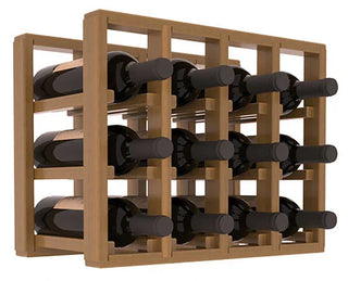 Elementcollection 4 Column Standard Wood Wine Rack Extender Oak Stained