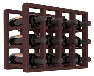 Elementcollection 4 Column Standard Wood Wine Rack Extender Walnut Stained