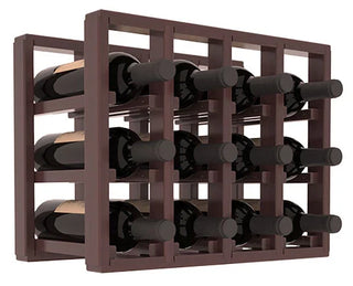 Elementcollection 4 Column Standard Wood Wine Rack Extender Walnut Stained