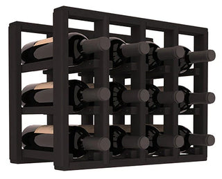 Elementcollection 4 Column Standard Wood Wine Rack Extender Black Stained