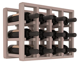 Elementcollection 4 Column Standard Wood Wine Rack Extender Greywash Stained