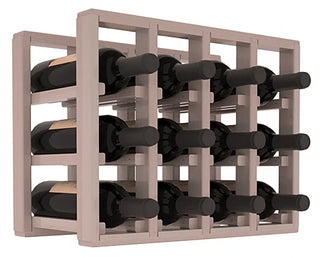 Elementcollection 4 Column Standard Wood Wine Rack Extender Greywash Stained