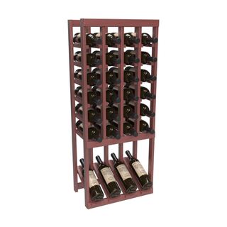 Elementcollection 4 Column High Reveal Wood Wine Rack Greywash Stained