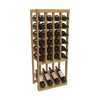Elementcollection 4 Column High Reveal Wood Wine Rack Black Stained