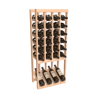 Elementcollection 4 Column High Reveal Wood Wine Rack Black Stained