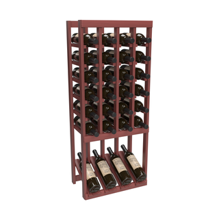 Elementcollection 4 Column High Reveal Wood Wine Rack Greywash Stained