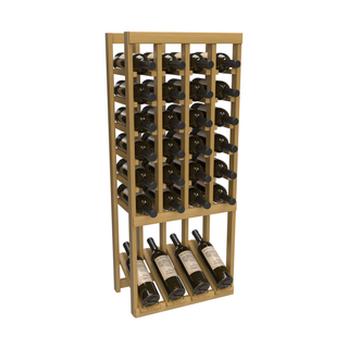 Elementcollection 4 Column High Reveal Wood Wine Rack Black Stained