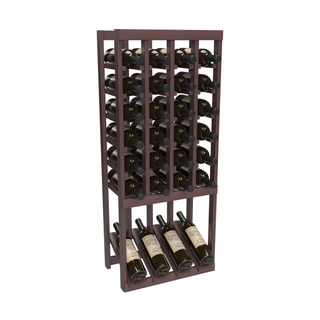 Elementcollection 4 Column High Reveal Wood Wine Rack Greywash Stained