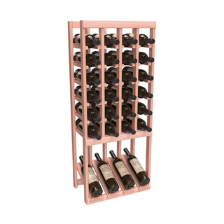 Elementcollection 4 Column High Reveal Wood Wine Rack Black Stained