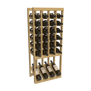 Elementcollection 4 Column High Reveal Wood Wine Rack Oak Stained