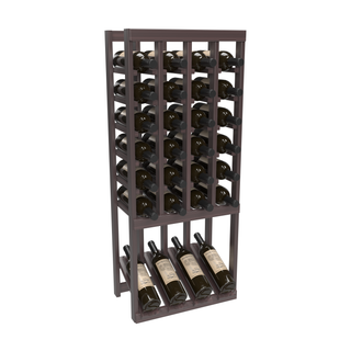 Elementcollection 4 Column High Reveal Wood Wine Rack Walnut Stained