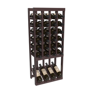 Elementcollection 4 Column High Reveal Wood Wine Rack Cherry Stained