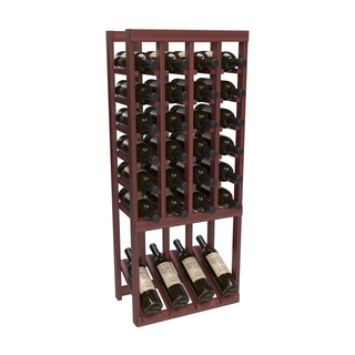 Elementcollection 4 Column High Reveal Wood Wine Rack Cherry Stained