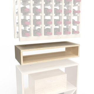 Elementcollection 6 Column Side Wine Display Cubby Unstained Element Collection