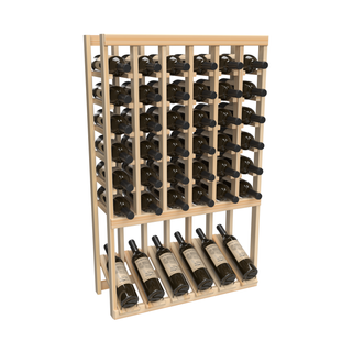 Elementcollection 6 Column High Reveal Wood Wine Rack Unstained Element Collection