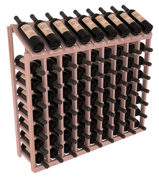 Elementcollection 9 Column 8 Bottle Display Wood Wine Rack Unstained