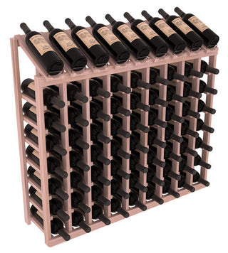 Elementcollection 9 Column 8 Bottle Display Wood Wine Rack Unstained
