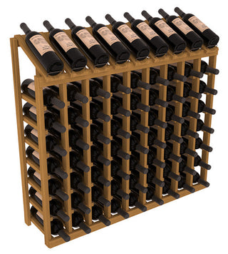 Elementcollection 9 Column 8 Bottle Display Wood Wine Rack Oak Stained