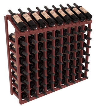 Elementcollection 9 Column 8 Bottle Display Wood Wine Rack Cherry Stained