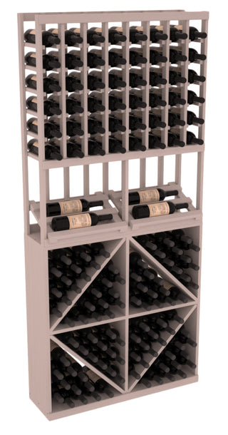 Elementcollection 8 Column Side Display 96 Wine Bin Combo Cherry Stained