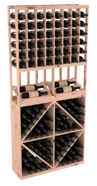 Elementcollection 8 Column Side Display 96 Wine Bin Combo Unstained