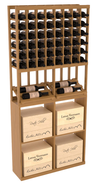 Elementcollection 8 Column Side Display 96 Case Combo Walnut Stained