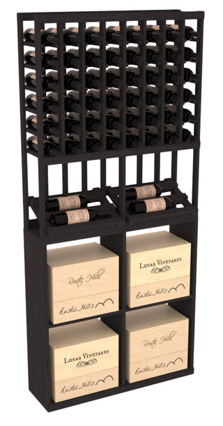Elementcollection 8 Column Side Display 96 Case Combo Cherry Stained