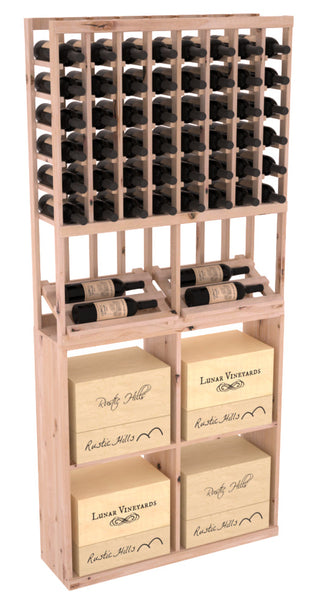 Elementcollection 8 Column Side Display 96 Case Combo Walnut Stained