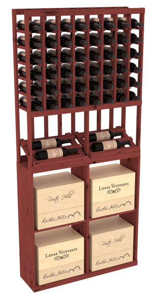 Elementcollection 8 Column Side Display 96 Case Combo Greywash Stained