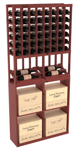 Elementcollection 8 Column Side Display 96 Case Combo Greywash Stained