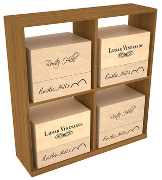 Elementcollection Solid Case Wine Bin Oak Stained