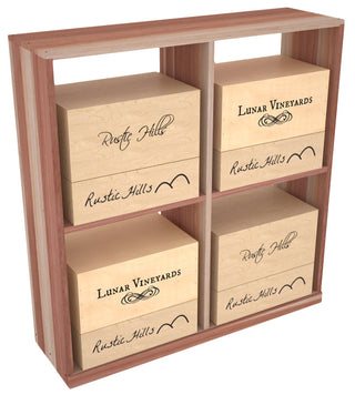 Elementcollection Solid Case Wine Bin With Top Walnut Stained