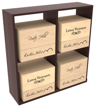 Elementcollection Solid Case Wine Bin With Top Unstained